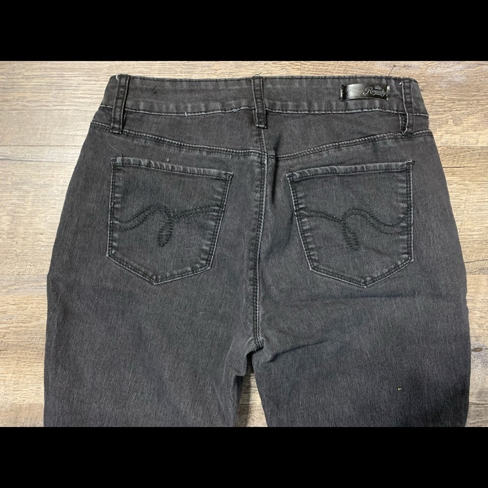 Stretch black skinny jeans size 8